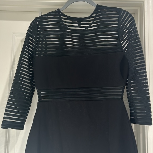 Lulus Mesh Black Bodycon Dress - Medium - Picture 3 of 5